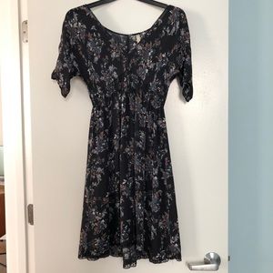 Silk floral dress